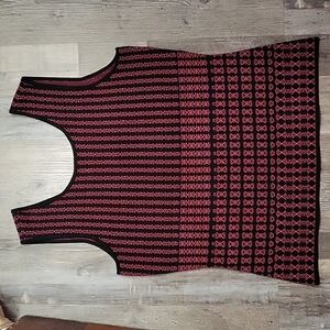 Carlisle collection stretch top tank magenta and black